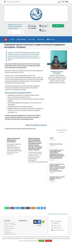Предпросмотр для rodnik-nsk.ru — Городской центр психолого-педагогической поддержки молодёжи Родник