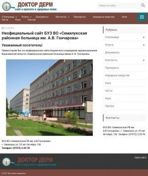 Предпросмотр для semilukskaya-crb.ru — Семилукская центральная районная больница